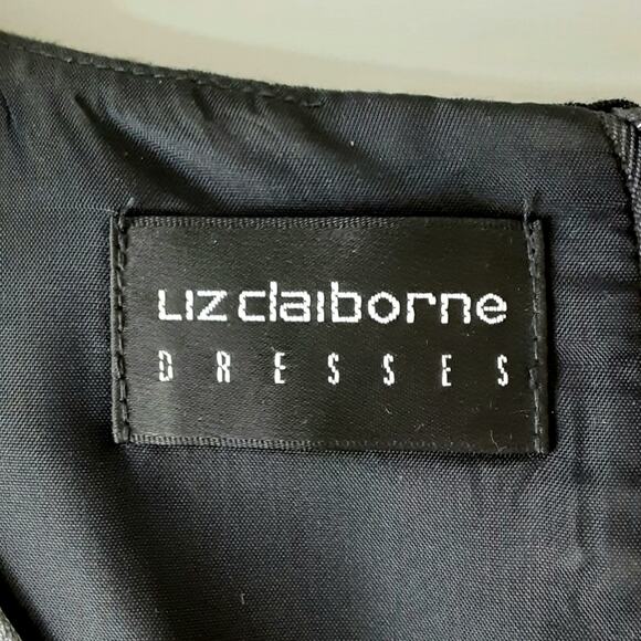 Liz Claiborne Sheath Dress Dark Floral Crushed Velvet Bodycon Cocktail Dress 8 - Picture 8 of 13